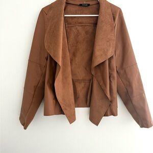 Escalier Women's Faux Leather Jacket - Light Brown